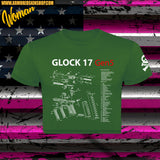 CAMISETA CROPPED GLOCK 17 GEN 5 PARTS
