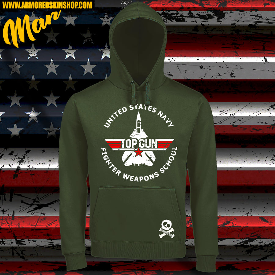 SUDADERA TOP GUN SCHOOL VINTAGE