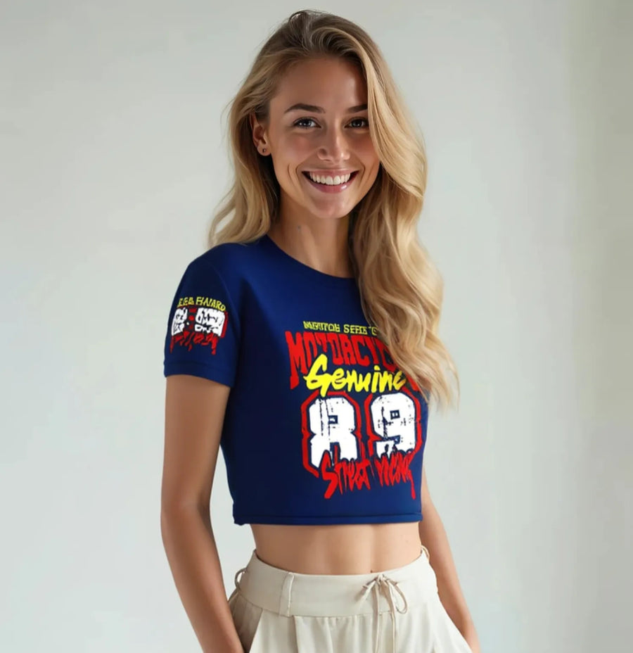 CAMISETA CROPPED MOTORCYCLE GENUINE