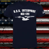 CAMISETA STAR TREK USS ENTERPRISE 1701