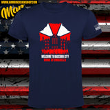 CAMISETA WELCOME TO RACCOON CITY HOME OF UMBRELLA