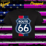 CAMISETA CROPPED ROUTE 66