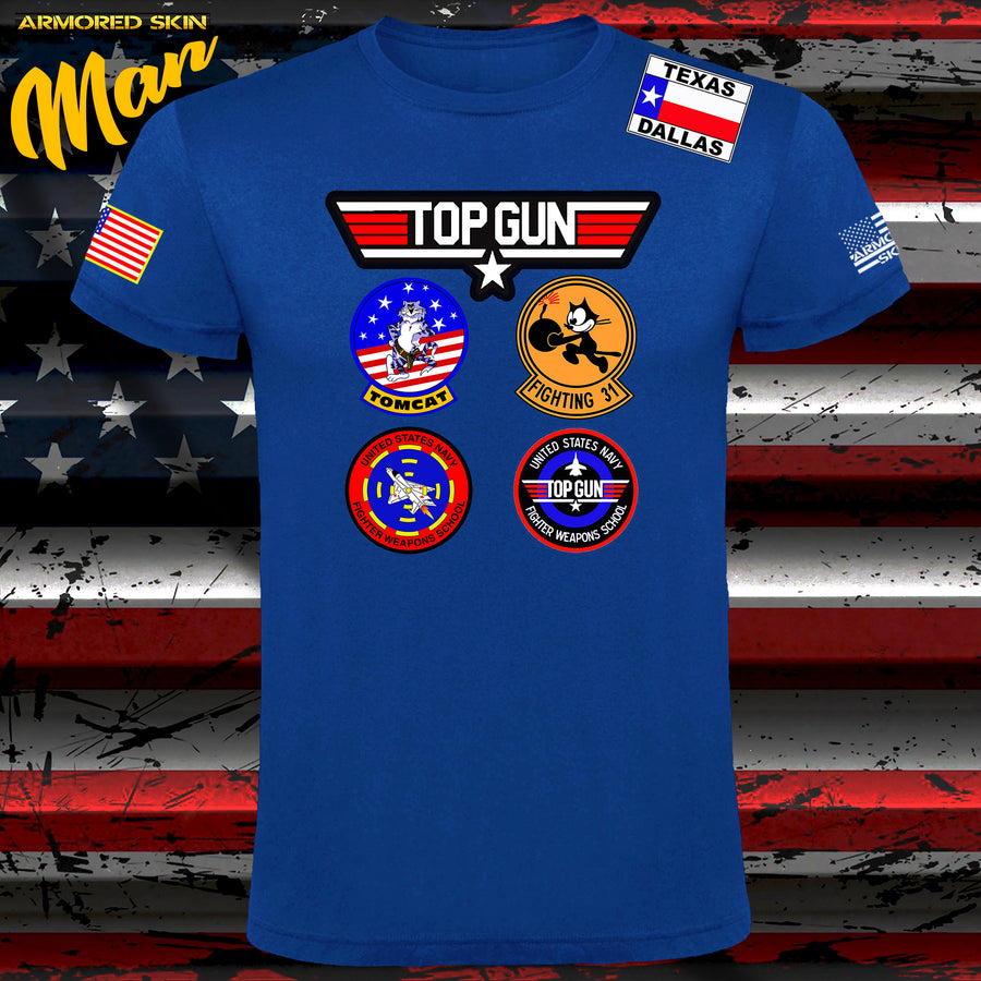 CAMISETA TOP GUN PATCH