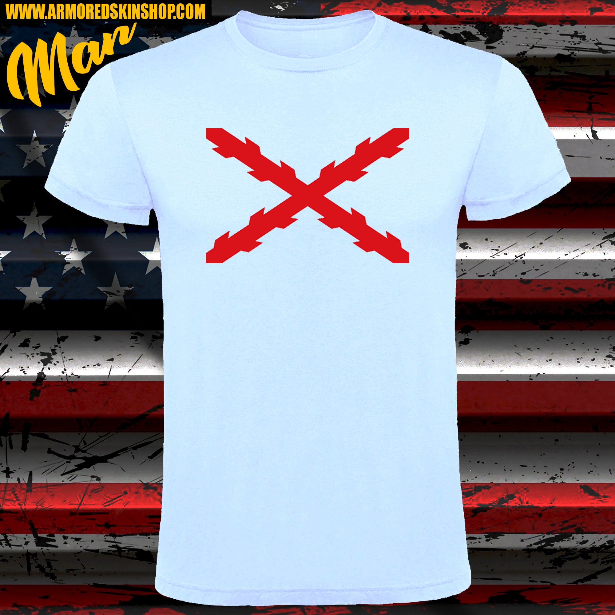 CAMISETA CRUZ BORGOÑA