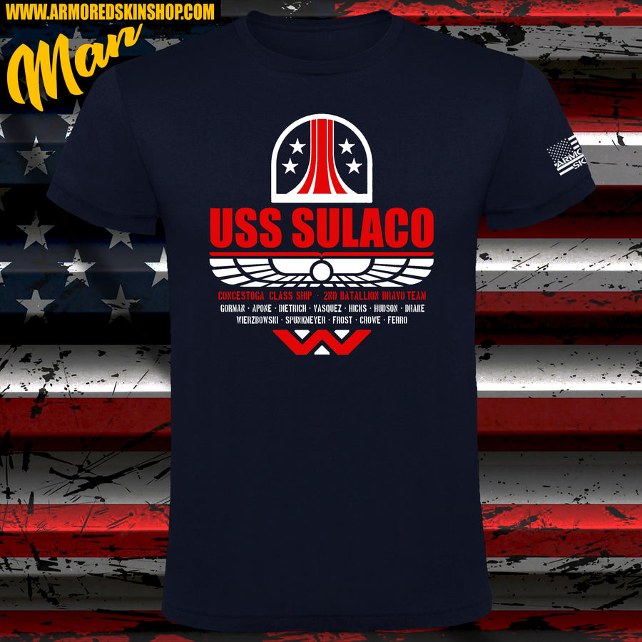 CAMISETA ALIENS USS SULACO 2ND BATALLION CREW