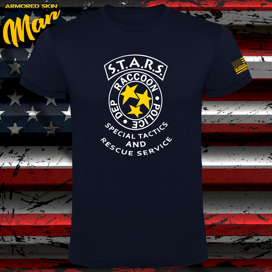 CAMISETA STARS RACCOON POLICE DEPT