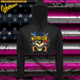SUDADERA CROPPED GUNS AND ROSES
