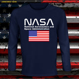 CAMISETA MANGA LARGA NASA FLAG