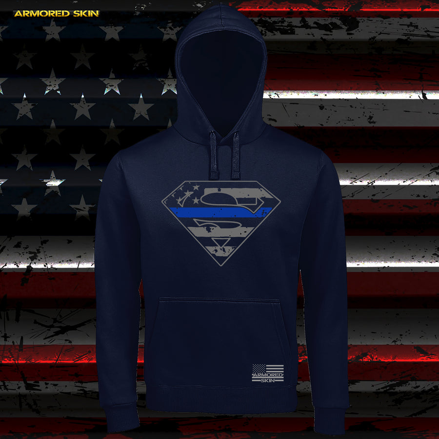 SUDADERA SUPERMAN THIN BLUE LINE