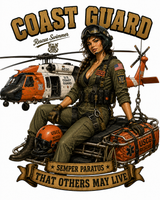CAMISETA ARMORED SKIN MILITARY PIN UP SERIES COAST GUARD