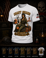 CAMISETA ARMORED SKIN MILITARY PIN UP SERIES COAST GUARD