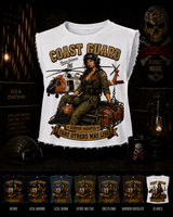 CAMISETA CROPPED MILITARY PIN UP SERIES COAST GUARD