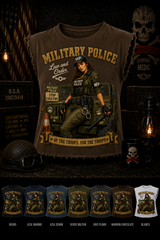 CAMISETA CROPPED MILITARY PIN UP SERIES MILITARY POLICE