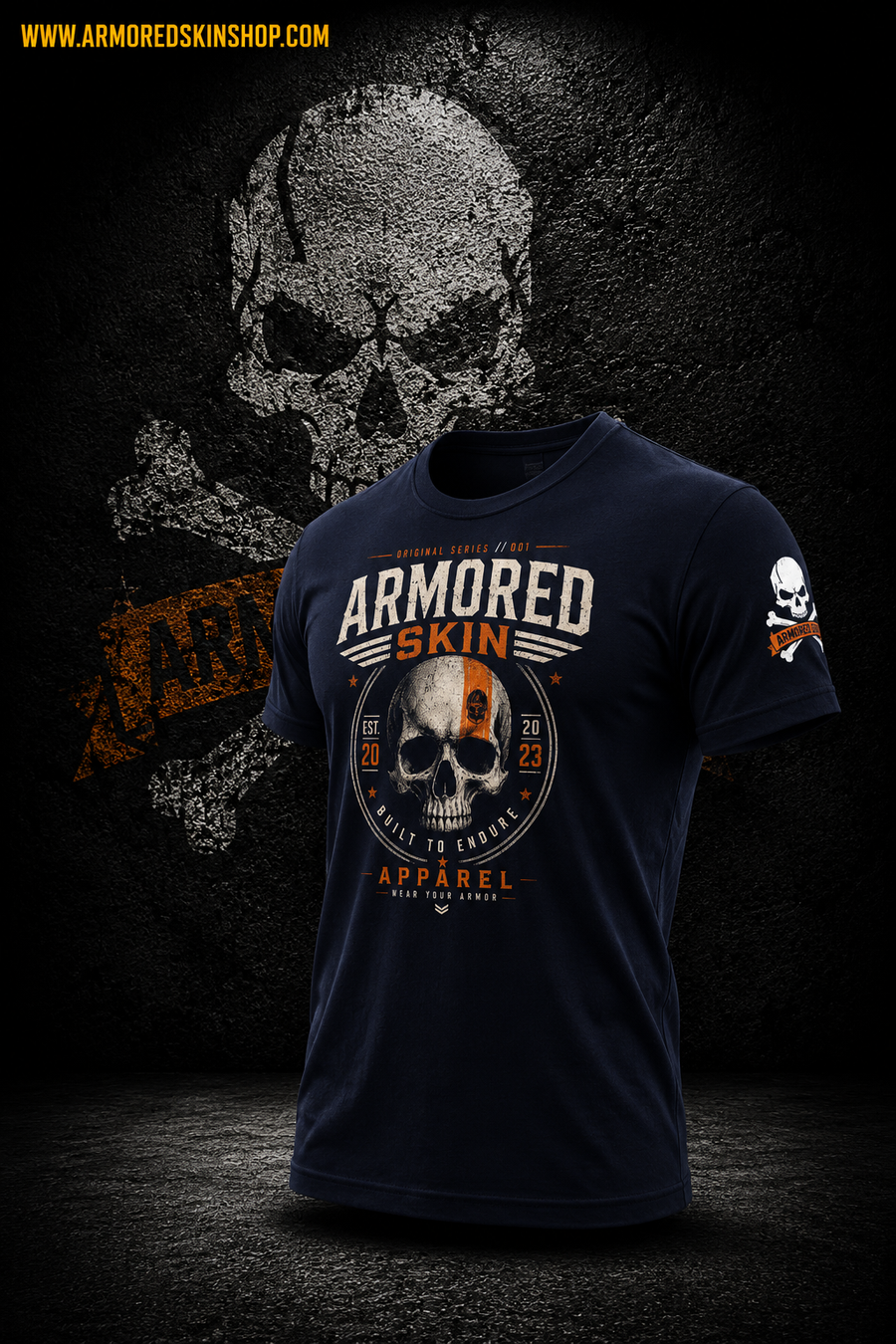 CAMISETA ARMORED SKIN THE SKULL