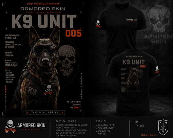 CAMISETA ARMORED SKIN TACTICAL SERIES K9 UNIT 005