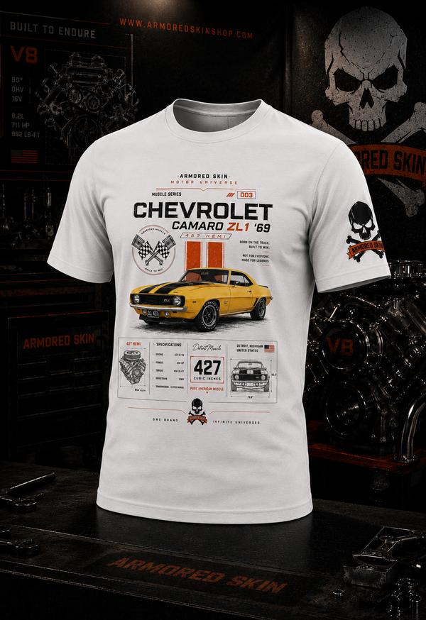 CAMISETA ARMORED SKIN MUSCLE SERIES CHEVROLET CAMARO ZL1 003