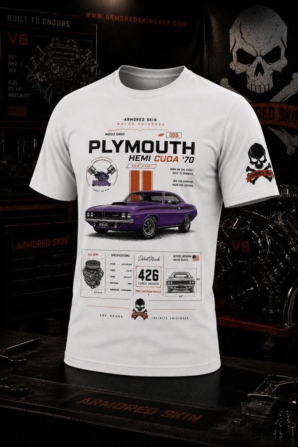 CAMISETA ARMORED SKIN MUSCLE SERIES PLYMOUTH HEMI CUDA 005