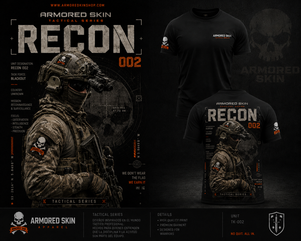 CAMISETA ARMORED SKIN TACTICAL SERIES RECON 002