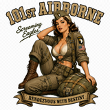CAMISETA ARMORED SKIN MILITARY PIN UP SERIES 101ST AIRBORNE