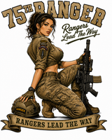 CAMISETA ARMORED SKIN MILITARY PIN UP SERIES 75TH RANGER