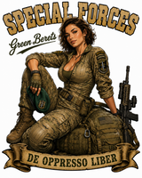CAMISETA ARMORED SKIN MILITARY PIN UP SERIES SPECIAL FORCES