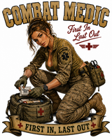 CAMISETA ARMORED SKIN MILITARY PIN UP SERIES COMBAT MEDIC