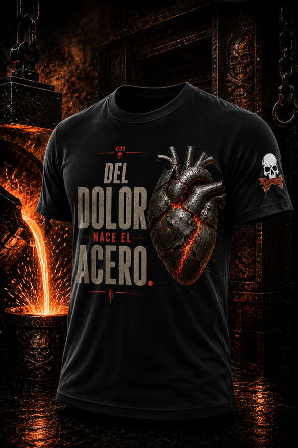 CAMISETA ARMORED SKIN FORGED SOUL SERIES DEL DOLOR NACE EL ACERO