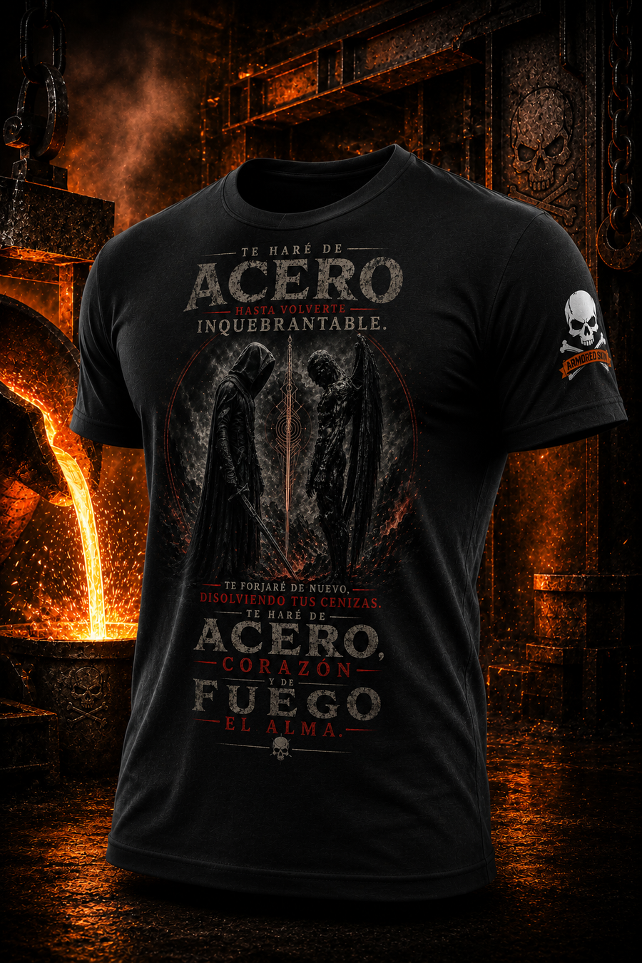 CAMISETA ARMORED SKIN FORGED SOUL SERIES TE HARE DE ACERO