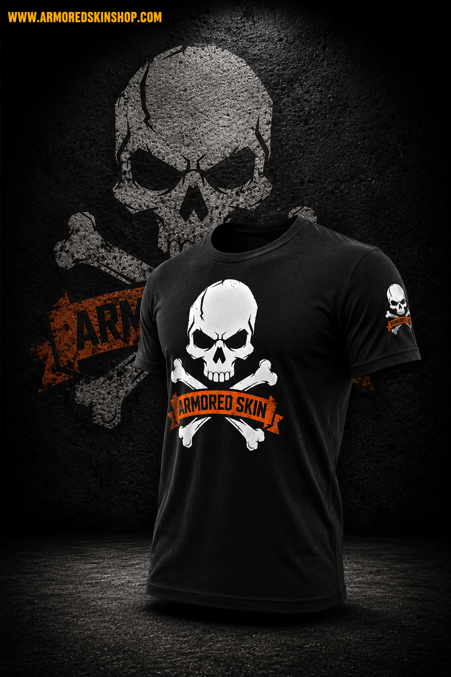CAMISETA ARMORED SKIN SKULL V2