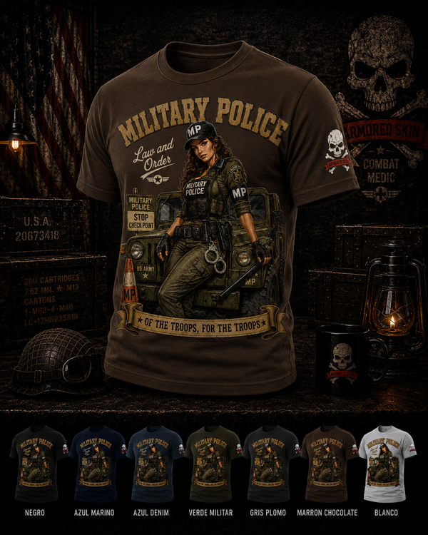CAMISETA ARMORED SKIN MILITARY PIN UP SERIES MILITARY POLICE