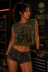 CAMISETA CROPPED MILITARY PIN UP SERIES AIR CAVALRY