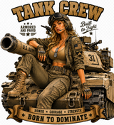 CAMISETA ARMORED SKIN MILITARY PIN UP SERIES TANK CREW